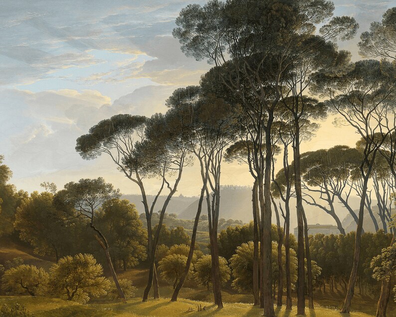 Arte da TV com moldura Samsung | Pintura de paisagem florestal vintage | Download Digital Instantâneo imagem 6