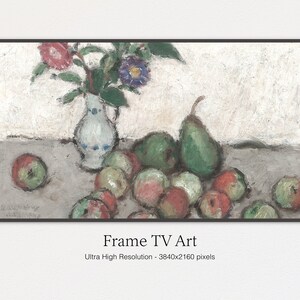Samsung Frame TV Art | Still life with flowers | Art For Frame Tv, Oil Painting