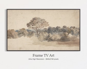Rustic Landscape Painting for Samsung Frame TV (Digital Download)