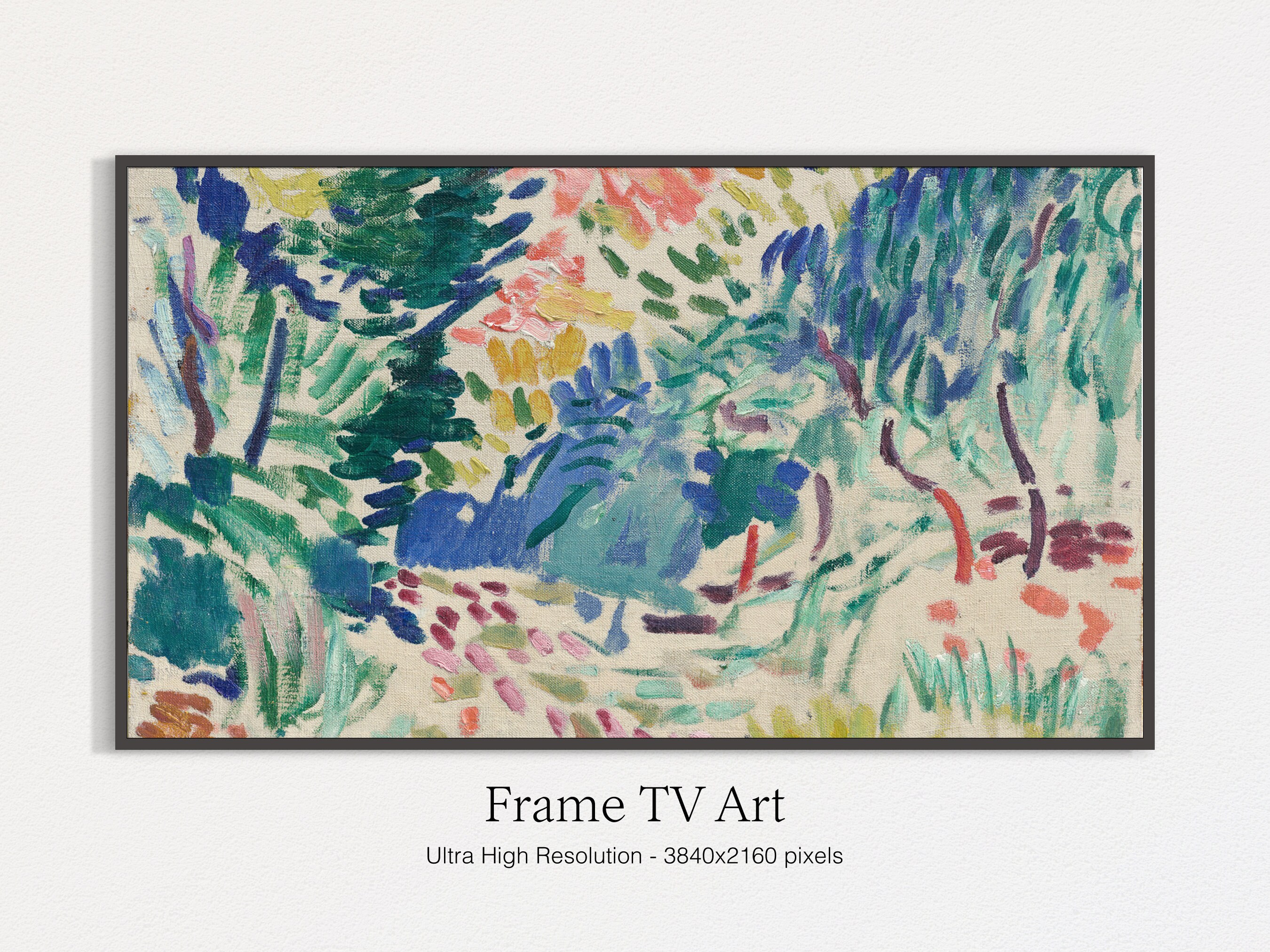 Samsung Frame TV Art, Art For Frame Tv, Abstract Painting, Digital Download, Oil Painting, Instant Download, Vintage Painting