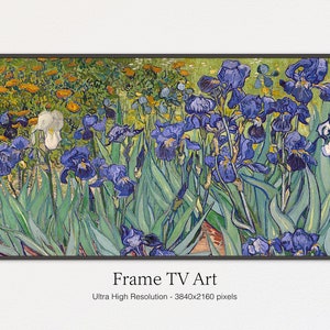 Samsung Frame TV Art | Irises | Van Gogh Art | Instant Digital Download