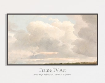 Arte da TV com moldura Samsung | Pintura em nuvem | Decoração de fazenda rural | Baixar TV DIGITAL