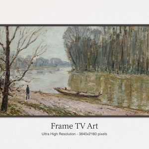 Samsung Frame TV Art | Classic Lake Scenery | Artwork For TV | Instant Digital Download