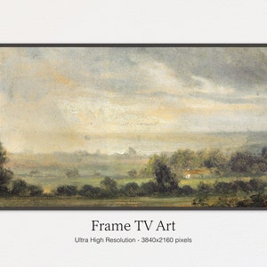 Samsung Frame TV Art | Vintage Landscape Painting | Instant Download