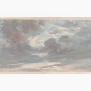 Samsung Frame TV Art, Muted Sky, Vintage Oil Painting for LG TV, Instant Download image 6