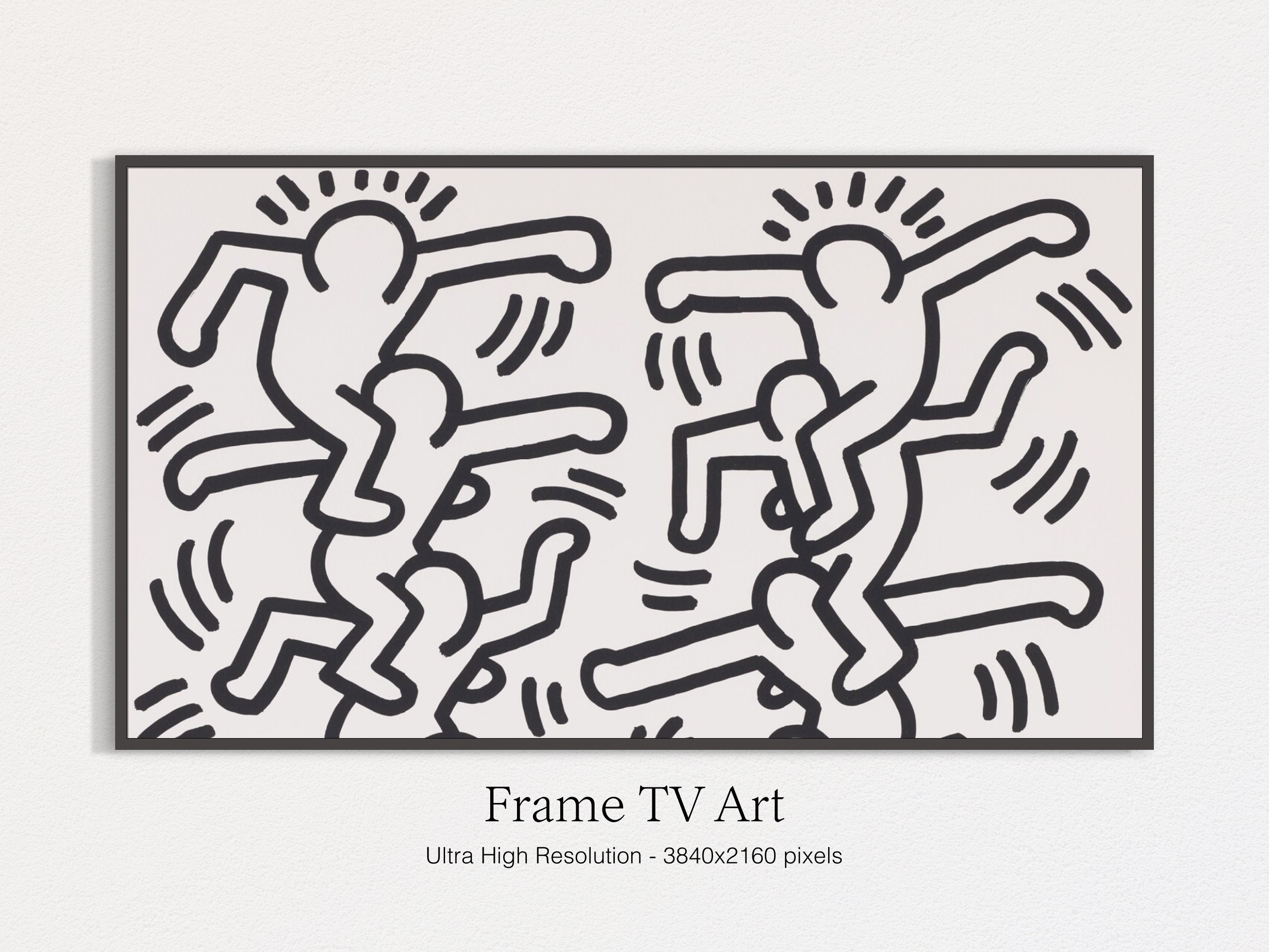 Amazon | ポスター キース ヘリング Homo Decorans 1985 額装品