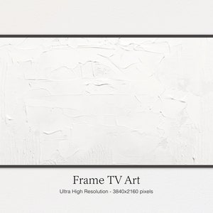 Samsung Frame TV art | Modern | Texture | Wall | Paint | Neutral | White | Farmhouse | MCM | Mcgee | Minimal | Abstract