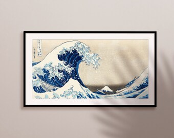 【初売り】 Art TV Frame Samsung | Kanagawa off Wave Great the アート・デザイン・音楽