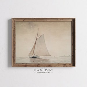Printable | Classic Boat Artwork | Digital Wall Art | Home Decor