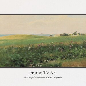 Samsung Frame TV Art | Summer Field Scenery | Classic Oil Art | Frame for TV | Digital Download
