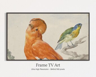 Samsung Frame TV Art | Birds Painting | Instant Digital Download