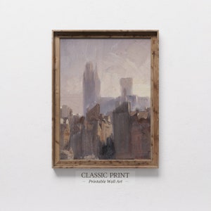 Printable | Wall Art | Cityscape Painting | Digital Download