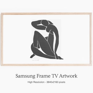 4k Samsung Frame TV Art Matisse Woman, Abstract Figure Art, Samsung Frame TV Art Modern Art, Henri Matisse Cut Outs