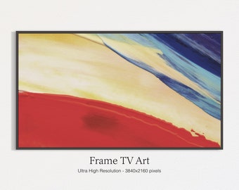 Samsung Frame TV Art |  Abstract Frame TV Art | Art For Frame TV | Color Oil Painting