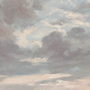 Samsung Frame TV Art, Muted Sky, Vintage Oil Painting for LG TV, Instant Download image 5
