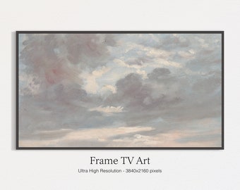 Samsung Frame TV Art, Cielo disattivato, Pittura a olio vintage per TV LG, Download istantaneo