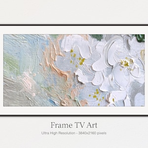 Samsung Frame TV Art Abstract Art For Frame Tv, Oil Painting image 2