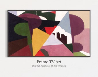 Abstract Oil Painting for Samsung Frame TV | Modern Art (Digital Download)