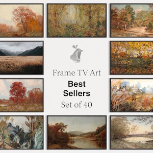 Frame TV Art Set of 40 | Autumn Artworks Bundle | Autumn Art | Frame for TV | Digital Download