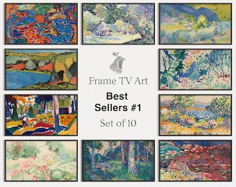 Impressionist Landscape Art for Samsung Frame TV | Set of 10 (Digital Download)