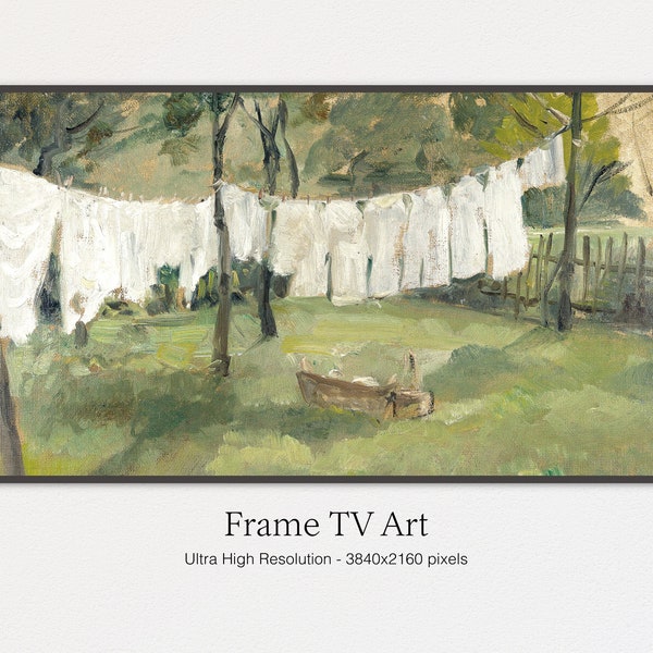 Samsung Frame TV Art | Vintage Oil Painting | Instant Digital Download