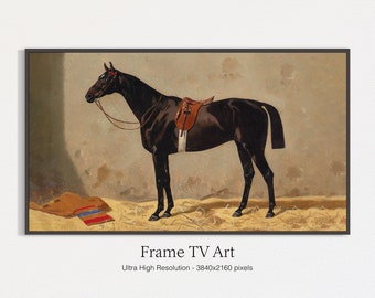 Samsung Frame TV Art | Vintage Horse Painting | Instant Digital Download | Samsung Art