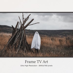 Samsung Frame TV Art Spooky Artwork Halloween Frame for TV Digital Download image 1