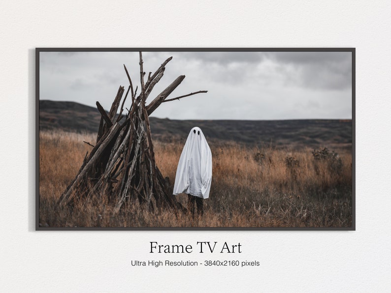 Samsung Frame TV Art Spooky Artwork Halloween Frame for TV Digital Download image 1