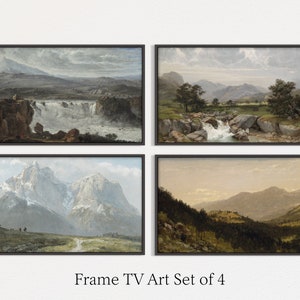Samsung Frame TV Art Set | Vintage Landscape Painting Bundle | Instant Digital Download