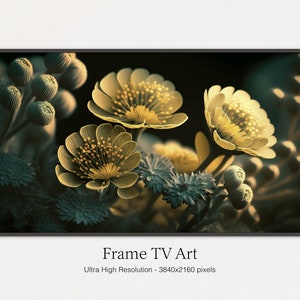 Samsung Frame TV Art | Modern Flowers | Still Life | Digital Painting