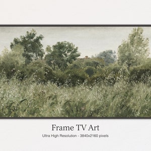 Samsung Frame TV Art | Vintage Landscape Painting | Instant Download