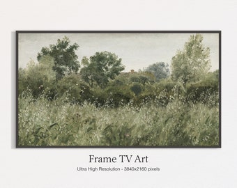 Samsung Frame TV Art | Vintage Landscape Painting | Instant Download