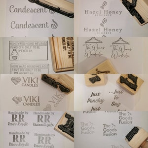 CUSTOM Ink Stamp, design your own stamp, logo stamp, lettering stamp, personalised stamp, wedding, thank you, address, more sizes available