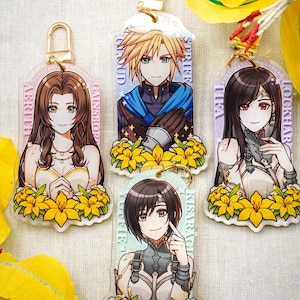 Final Fantasy VII Rebirth - Loveless play Acrylanhänger 7,5 cm ( Wolke, Aerith, Tifa, Yuffie)
