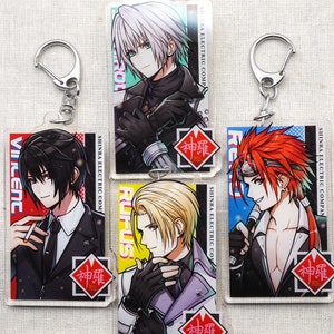 FF7R - Shinra & Turks acrylic charm 3inch (Young Sephiroth, Rufus, Reno, Vincent)