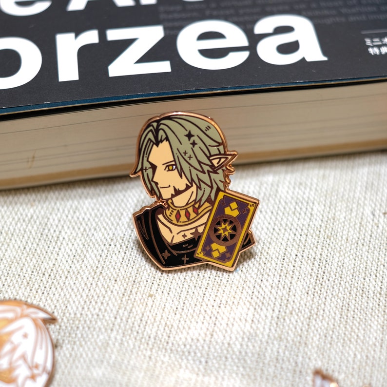 Scions 1.4 Enamel Pin Set Crystal ExarchG/'hara Tia FFXIV