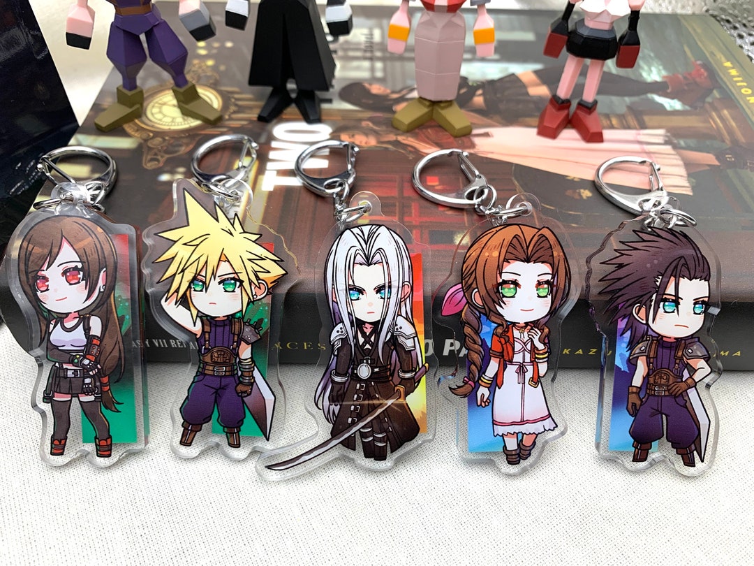 Final Fantasy VII Rebirth (acrylic Charm Keychain) Tifa, Cloud ...