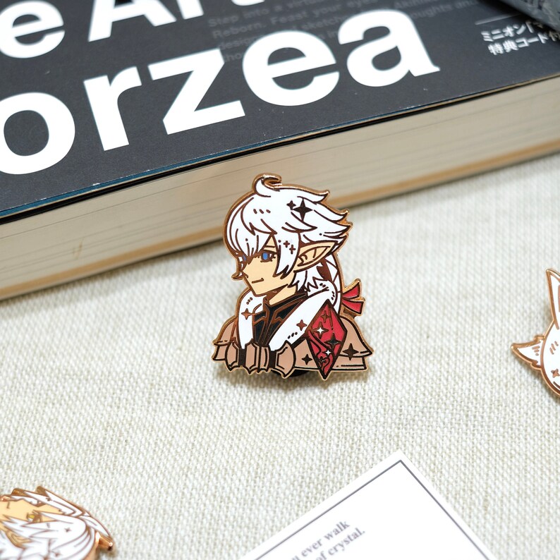 Scions 1.4 Enamel Pin Set Crystal ExarchG/'hara Tia FFXIV