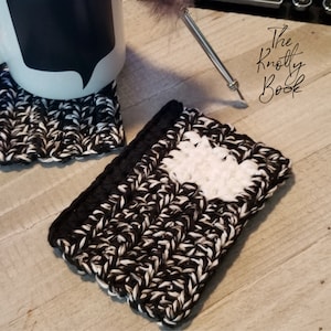 Crochet Mug/Drink Coaster Pattern | Composition Notebook Coaster | PDF instant download