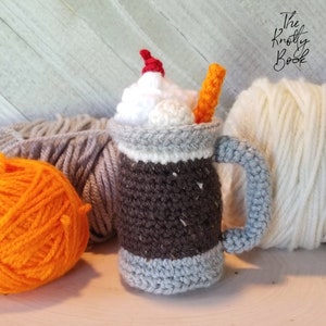 Crochet Amigurumi Pattern | Root Beer Float | PDF instant download