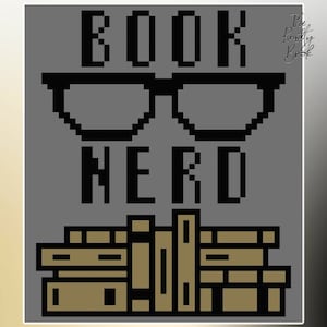Crochet C2C blanket pattern | Book Nerd lapghan | PDF instant download