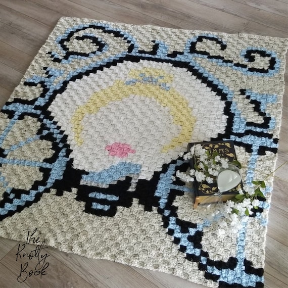crochet cinderella dress blanket Crochet C2C Blanket Pattern | Cinderella Lapghan | PDF Instant Download