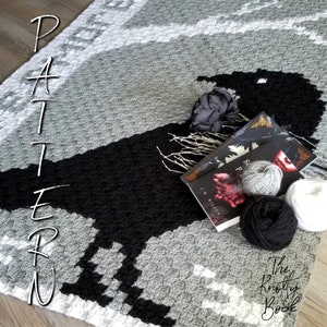 Crochet C2C blanket Pattern Nevermore Lapghan PDF instant download image 4