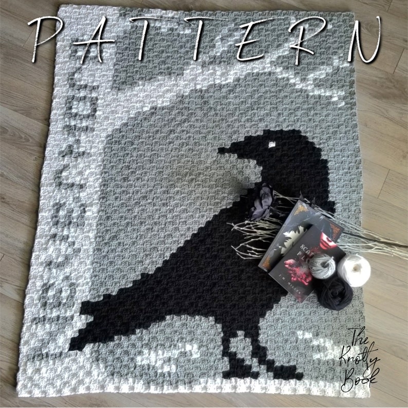 Crochet C2C blanket Pattern Nevermore Lapghan PDF instant download image 3