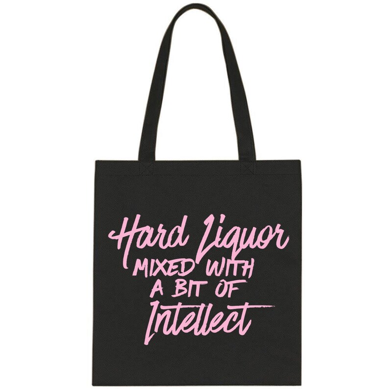 Hard Liquor mixed with a bit of Intellect Cotton Tote Bag Harry Styles Kiwi