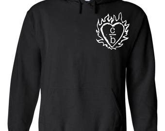 One Tree Hill TV Show OTH "Clothes Over Bros Heart Logo in Corner" Hoodie