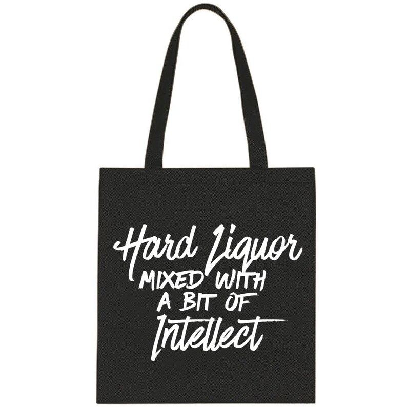 Hard Liquor mixed with a bit of Intellect Cotton Tote Bag Harry Styles Kiwi