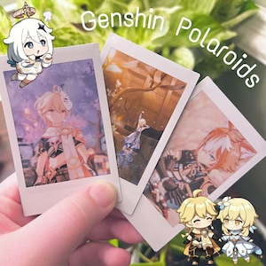 Genshin Polaroid Prints | 1.0 to 3.8 Characters