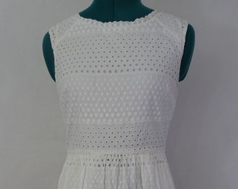 white sleeveless dress by j crew