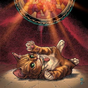 Devil Cat Two Print